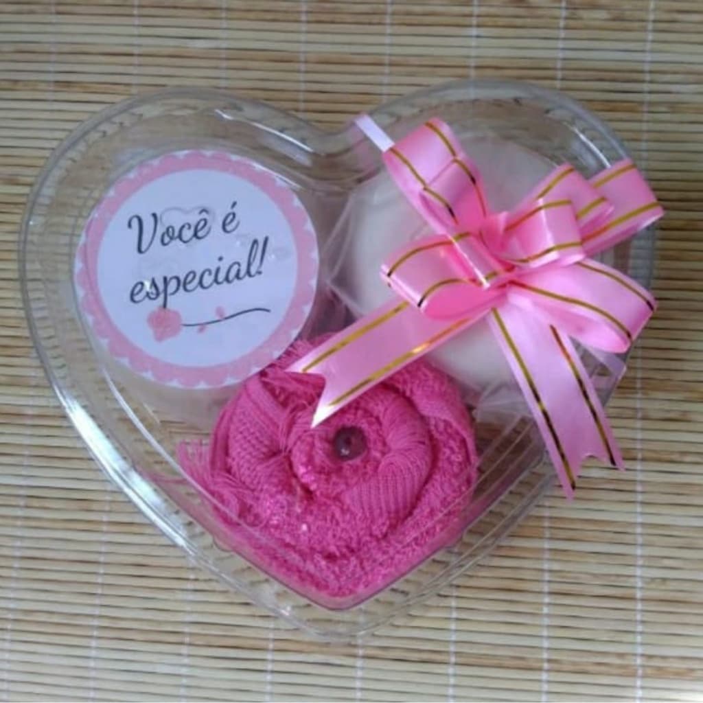 30 un Embalagem Doce Coração Ideal Premium 260 ml G620 Galvanotek