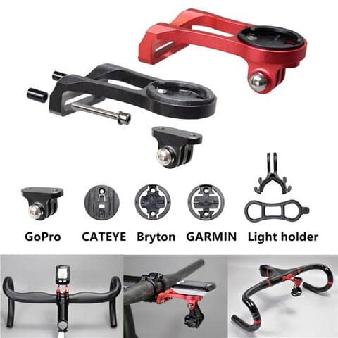 Suporte De Extensão Da Haste Frontal De Bicicleta MTB Adaptador De Ciclismo Para Câmera GARMIN Edge GPS GoPro