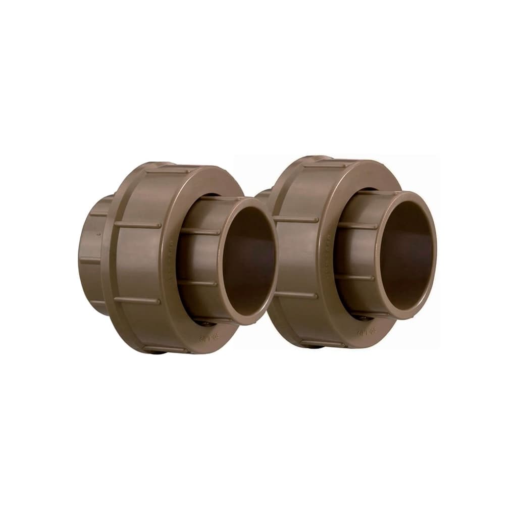 2x União Soldável 25mm (3/4'') Para Água Fria e Motobomba