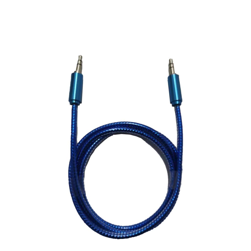 Cabo Auxiliar Áudio Premium P2 Para Carro, Som, TV, PC, MP3, MP4, iPod, iPad, Rádio / Revestido