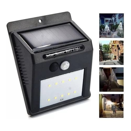 Luminária Luz Solar sensor Presença Movimento