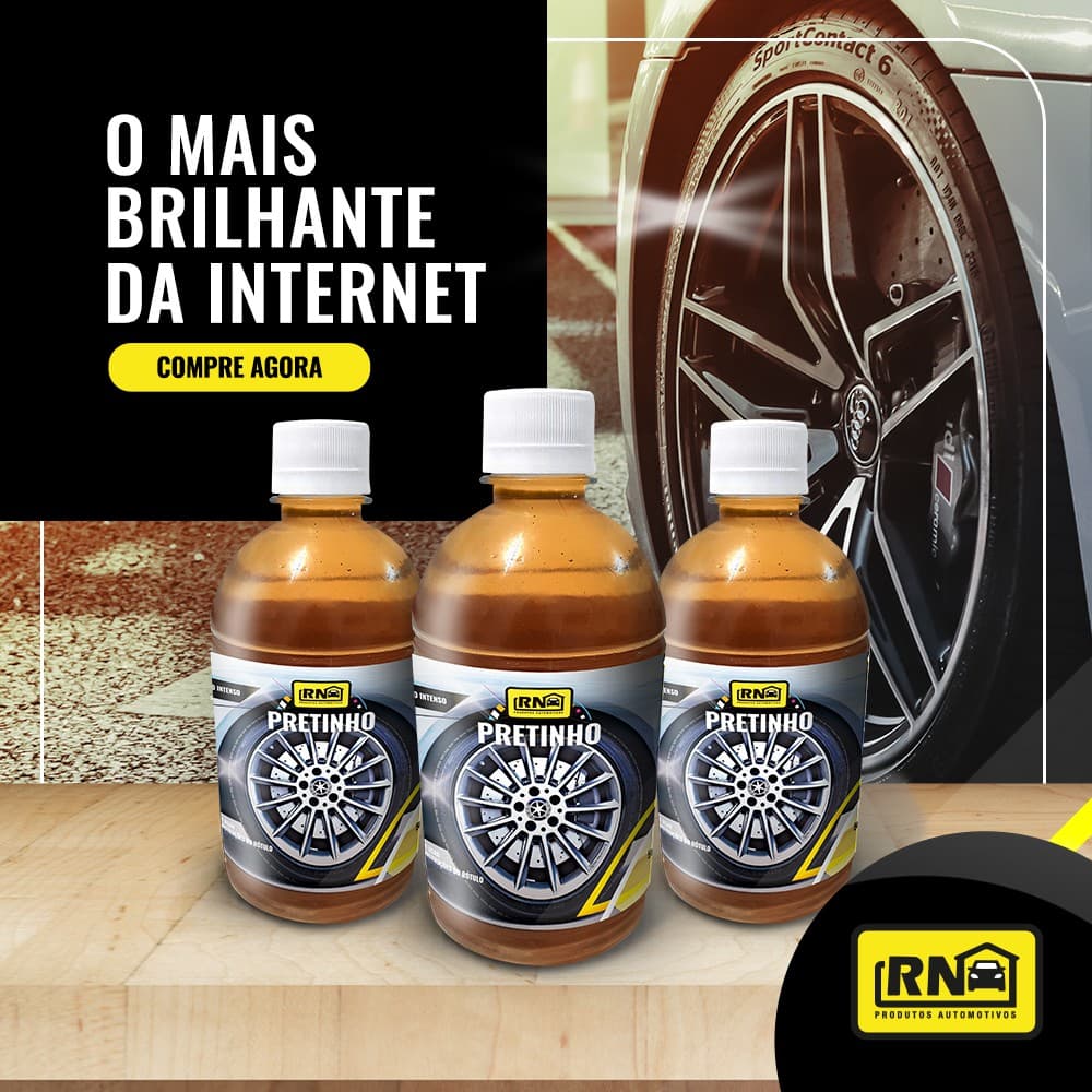 kit 3 Pretinho Automotivo Carro Moto Baba de Camelo 500ml