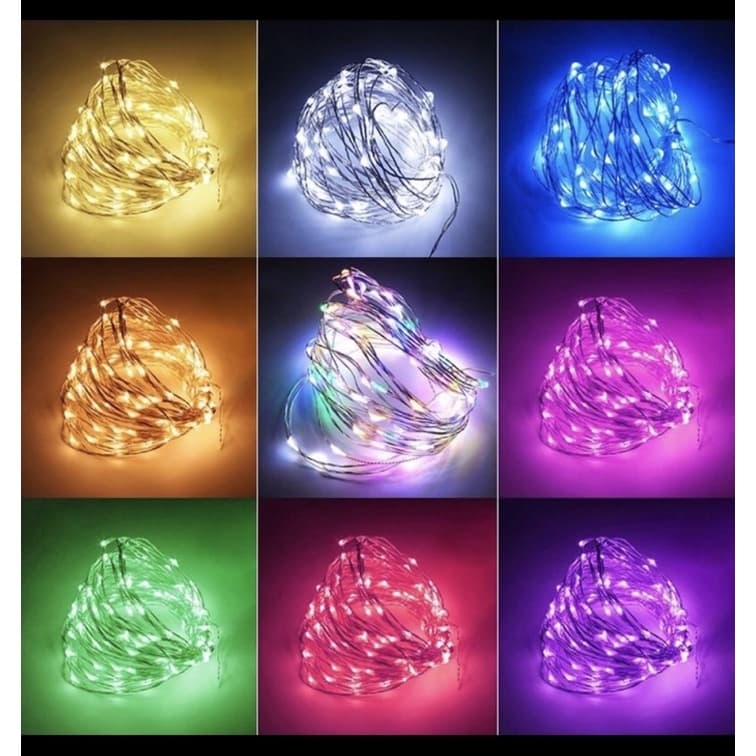 Fio Fada 3M Cordão Luz Cores 30 Leds 2 Pilha
