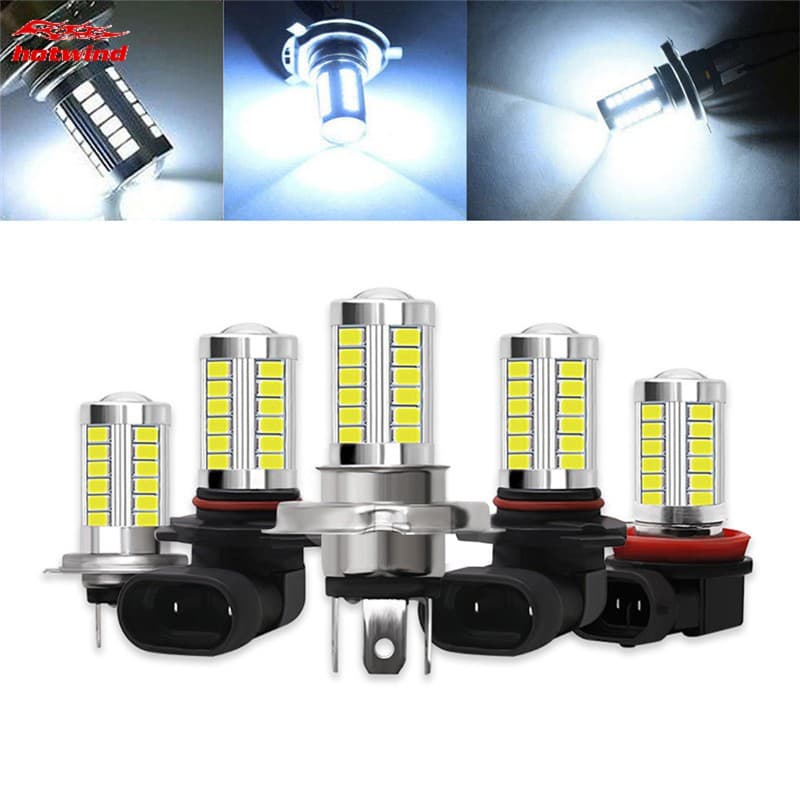 H4 / H7 / 9005 / 9006 33SMD Led Farol De Rodagem Diurna Branco Farol De Milha