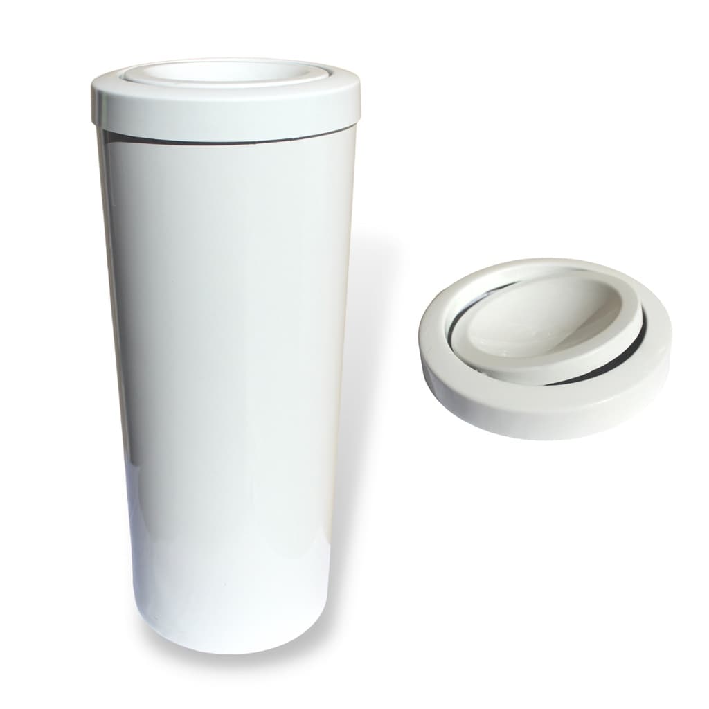 Cesto De Lixo Com Tampa Basculante/ Flip/ Giratória de 23Litros e 60cm Ótimo tamanho para áreas Externas e Internas