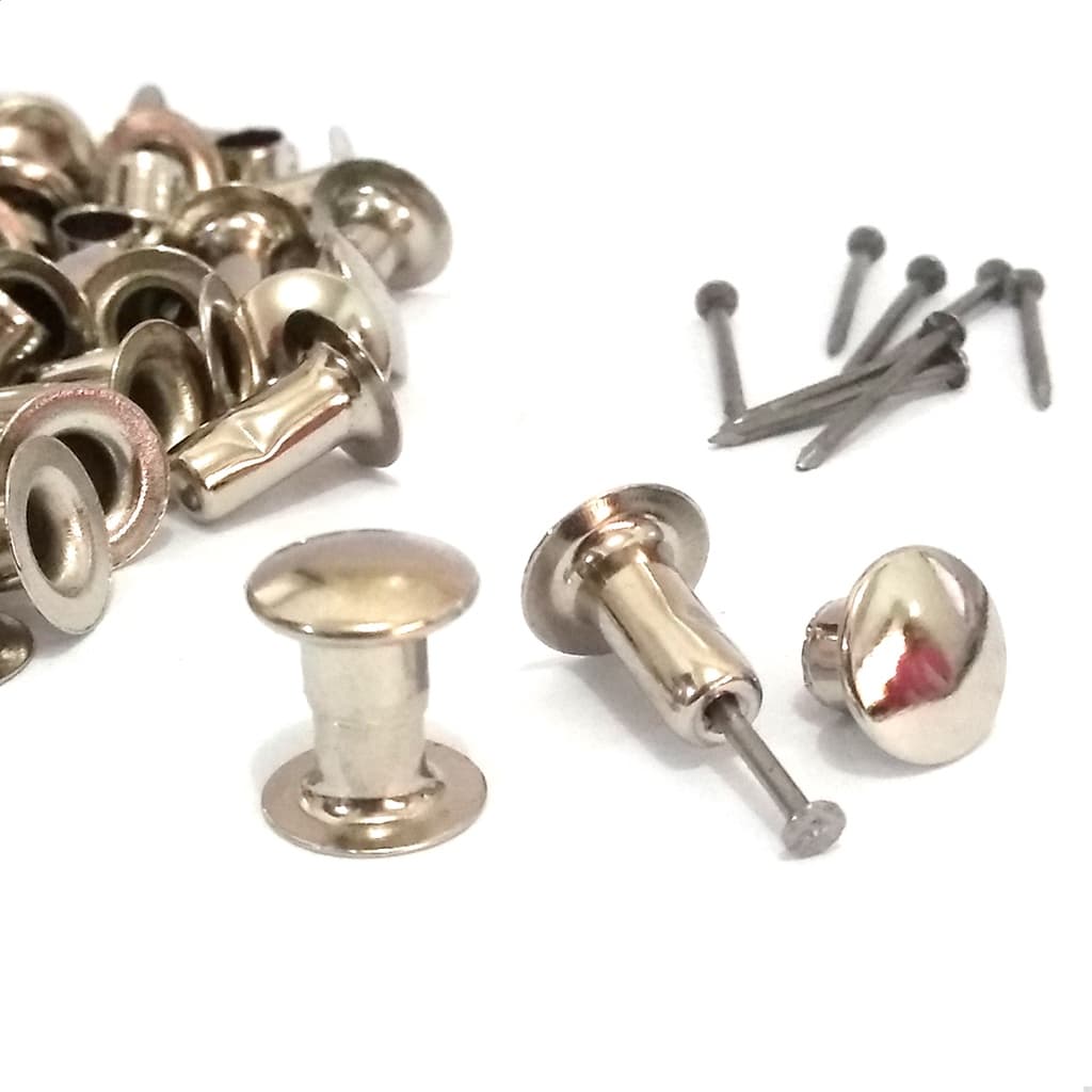 Rebite Porta Chave N° 4 Artesanatos 100 Peças + Pregos