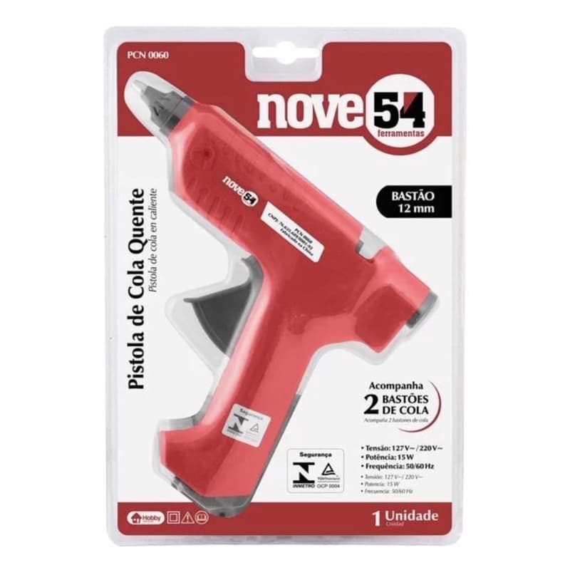 Pistola Profissional de cola quente 15 watts Nove54 110V/220V