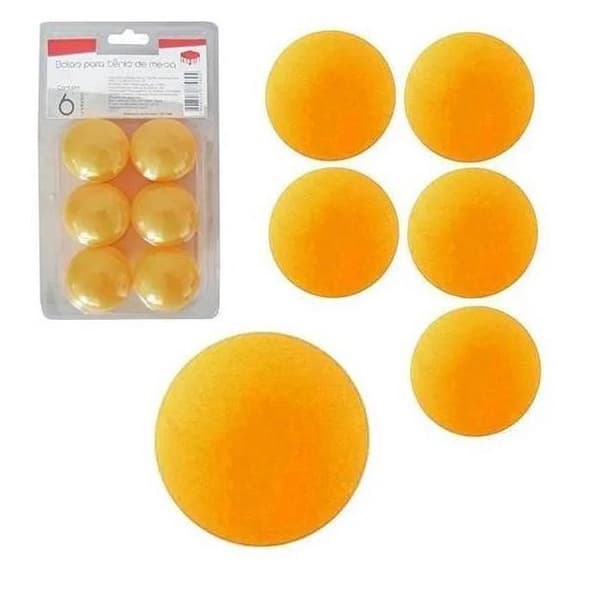 Bolinha De Ping Pong / Tenis De Mesa Com 6
