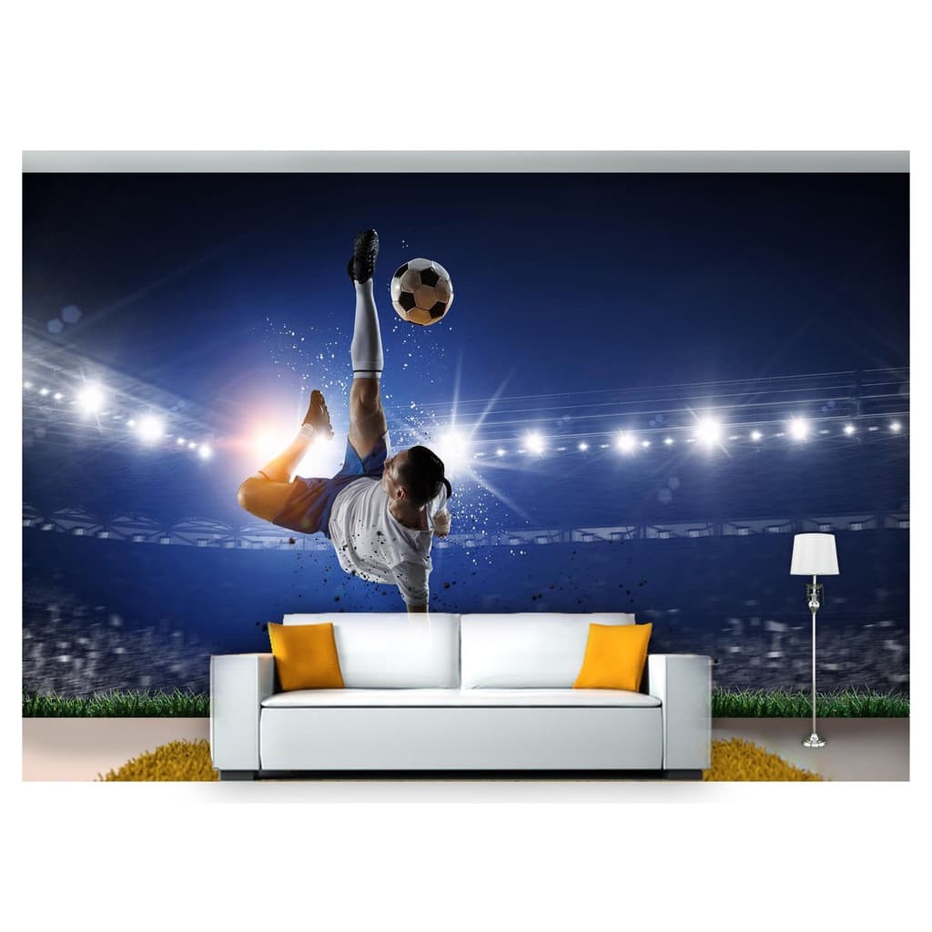 papel de parede Esportes Futebol Bola Campo 3D 6m² SPT45