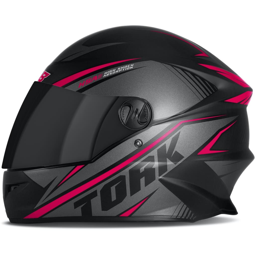 Capacete Rosa Fechado Moto Pro Tork R8 Pro Fosco Tamanho 56