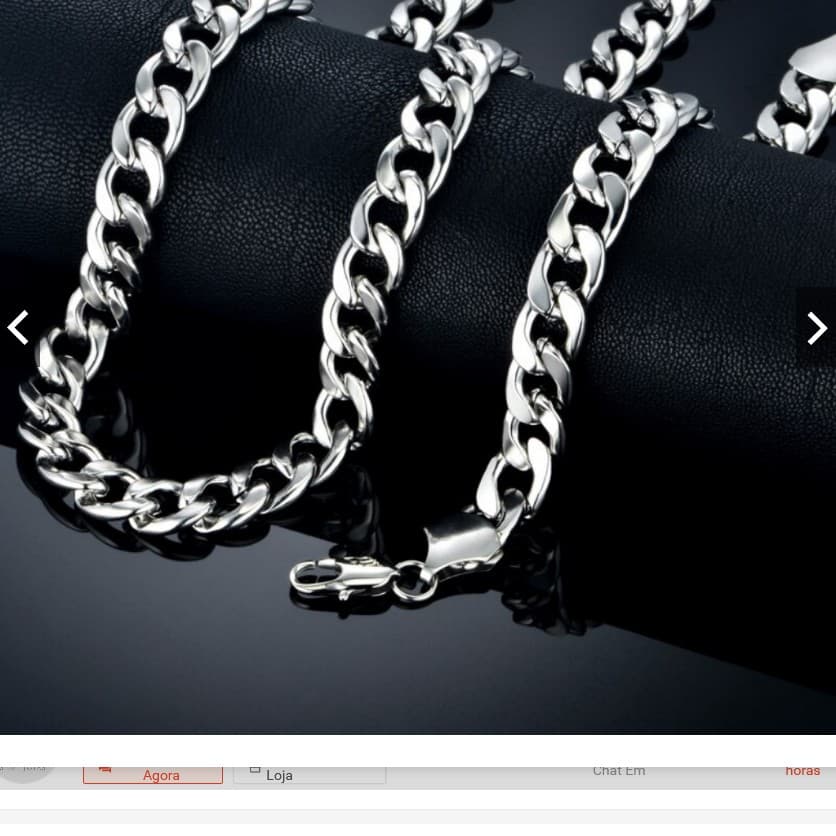Conjunto Corrente e Pulseira 60 cm Masculina 6 mmAço Inox 1x1 elo Modelo Grumet Barato