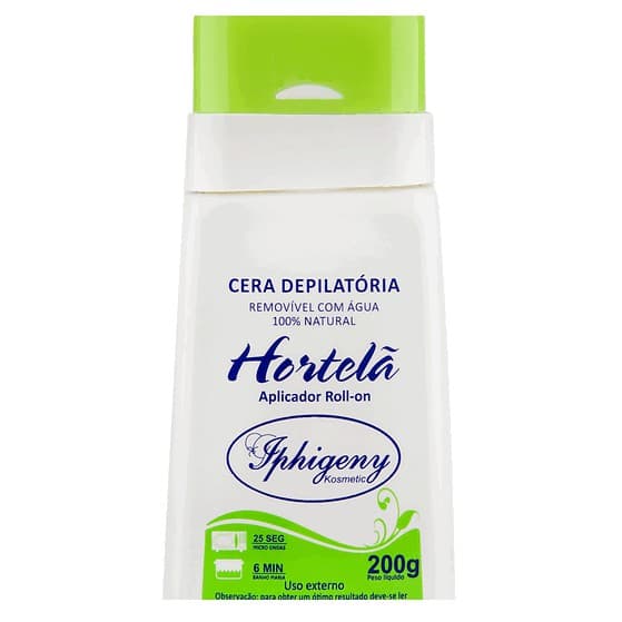Cera Depilatória Iphigeny Roll On 200g Hortelã