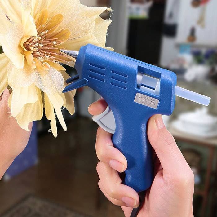 Mini Pistola de Cola Quente AC-280 Azul Rhamos e Brito - BIVOLT 110-240Volts (01UND)