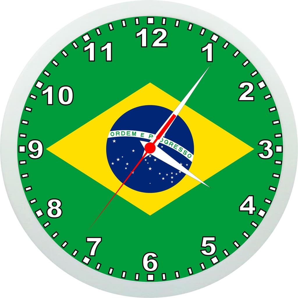 Relógios De Parede Personalizados Países - Bandeiras - 24cm
