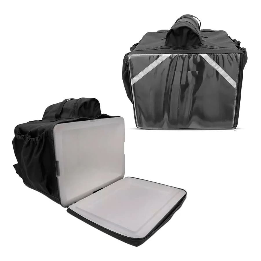 Bolsa Bag Mochila Térmica  Pizza 45 litros Com Isopor Delivery