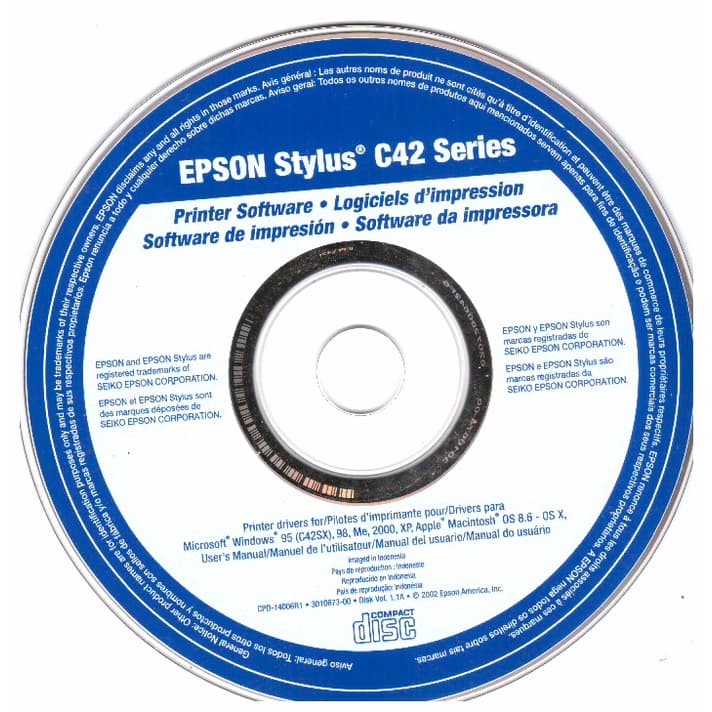 Cd De Instalação Para Impressora Epson C42