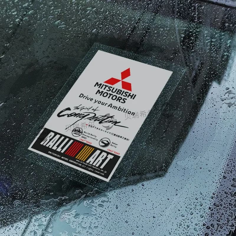 Adesivos Eletrostáticos Para Pára-Brisas Do Carro Mitsubishi Adesivo Estático Interior Xpander Mirage Lancer Pajero Attrage