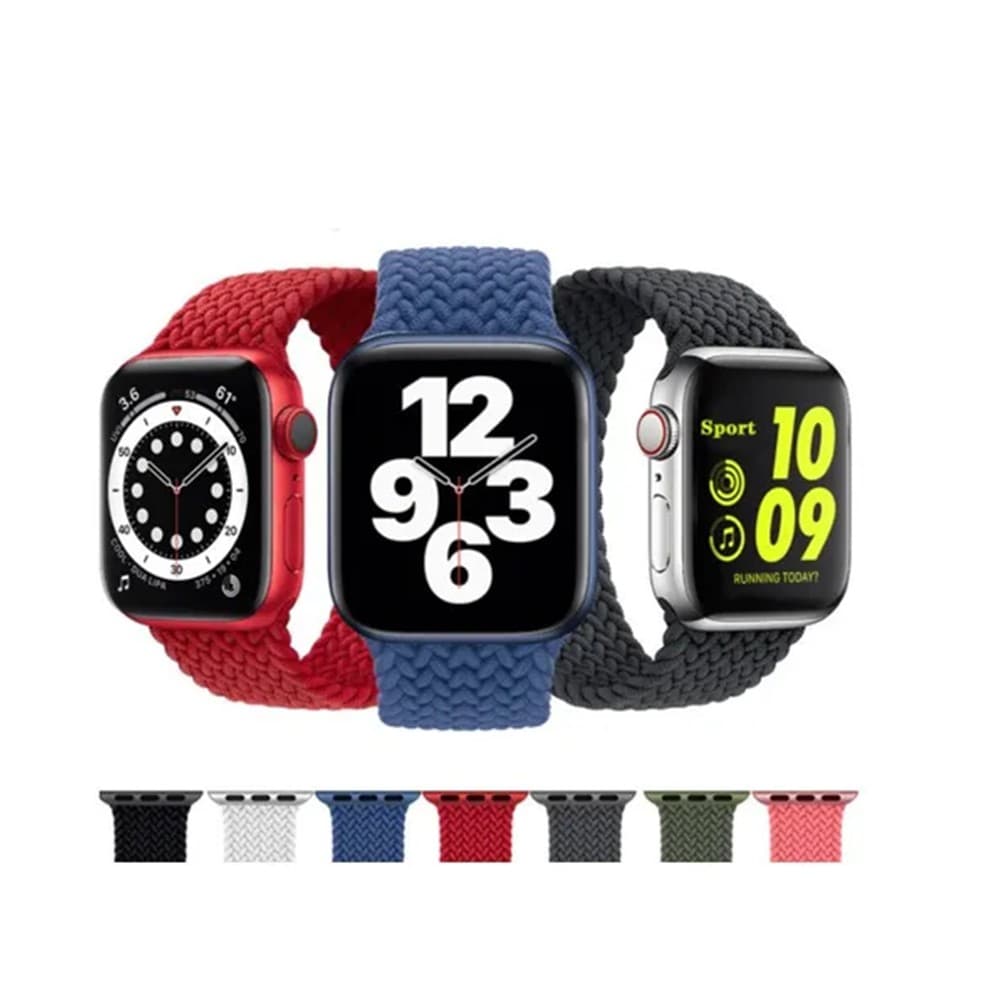 Pulseira Nylon Trançada Loop Elástica para Apple Watch Todos os Tamanhos LANÇAMENTO