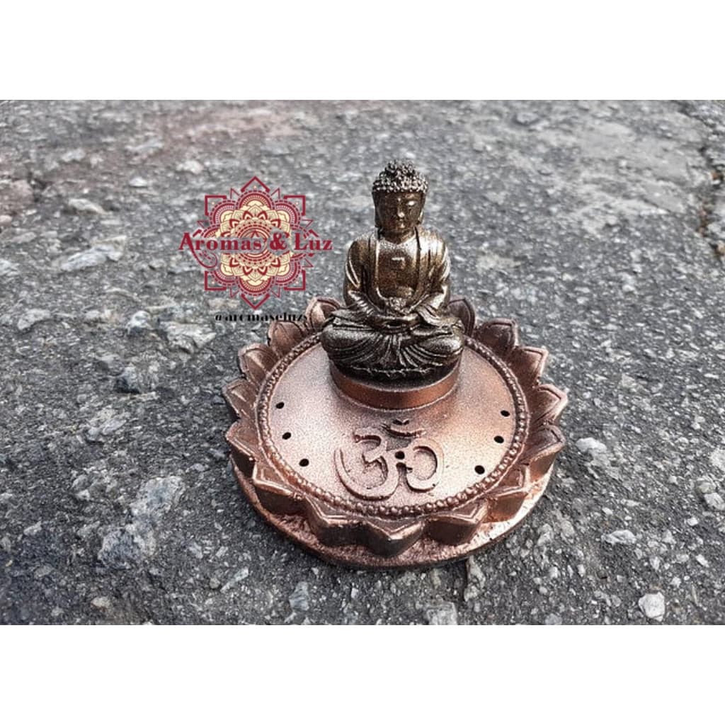 Incensário Buda 10 cm em Resina Item para Decoração Esoterica