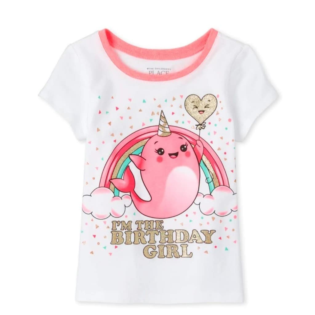 The Children's Place - Camiseta tam. 2 anos, Glitter.