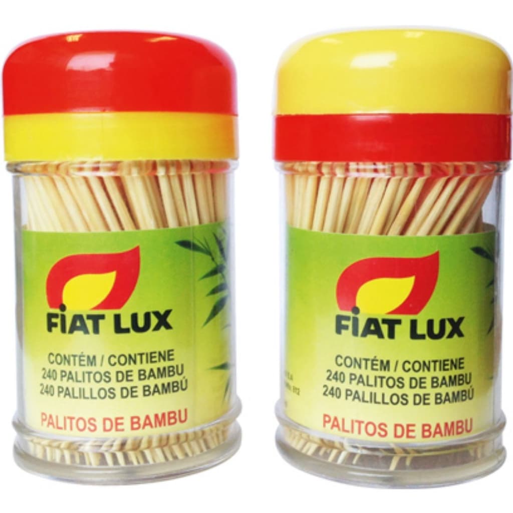 Kit C/10 Palito de Dente com 240 Palitos de Bambu Cada
