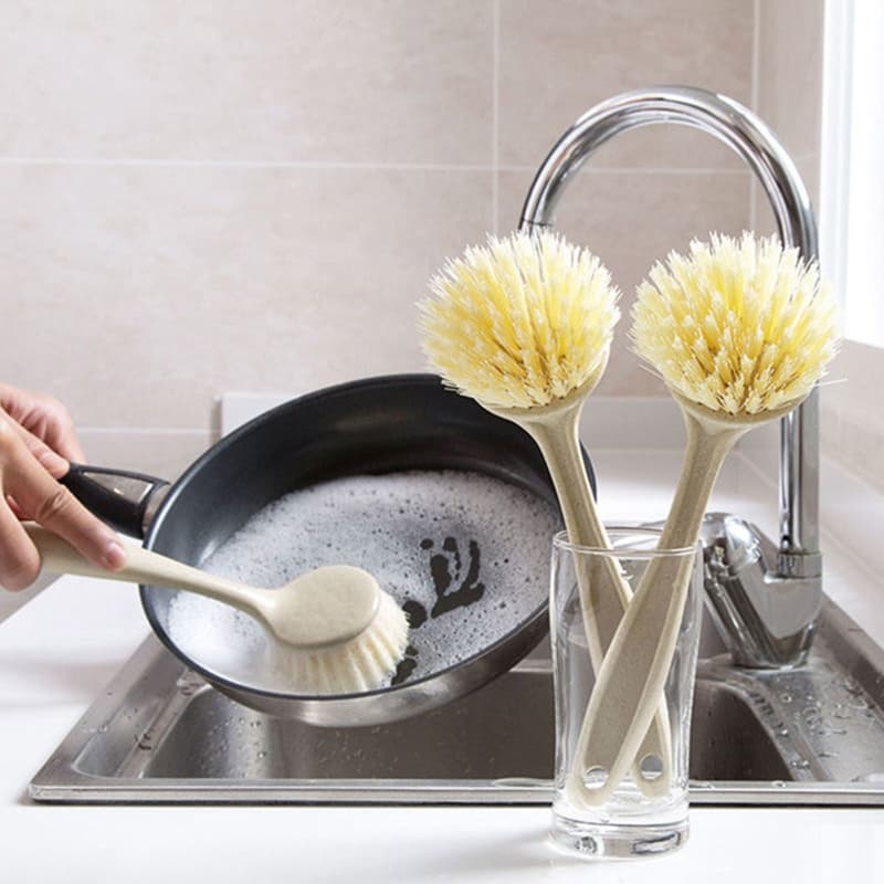 YU Escova De Limpeza De Cozinha Com Cabo Longo , Multifuncional Para Lavar Louça