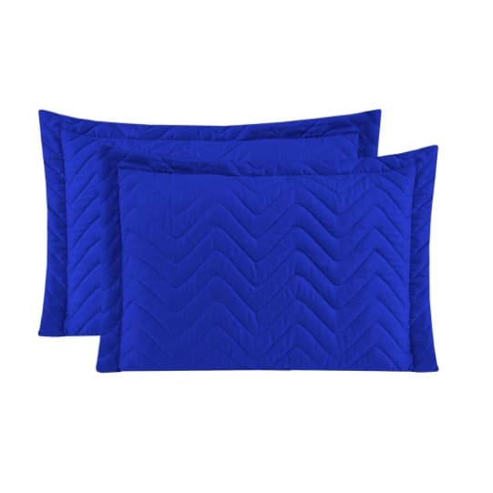 Capa Porta Travesseiro Fronha Matelasse Avulso (01 Unidade) 70CM x 50CM Azul Royal