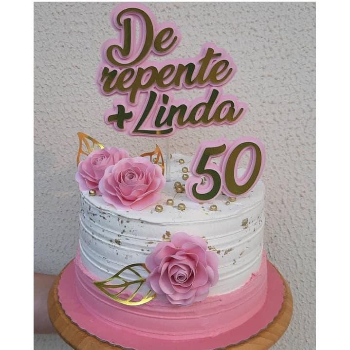 Topo de bolo De repente + linda