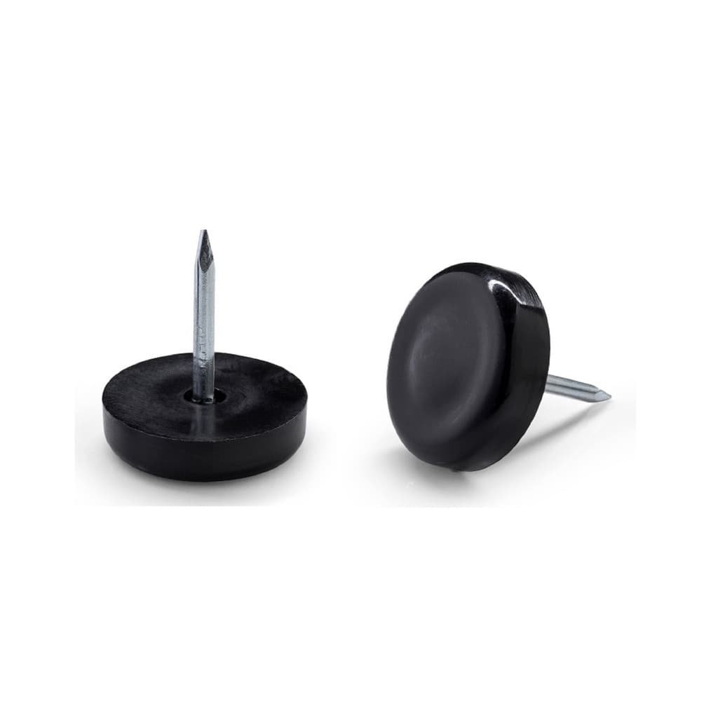 Sapata Plástica com Prego 20mm Preta (Kit com 20 unidades)