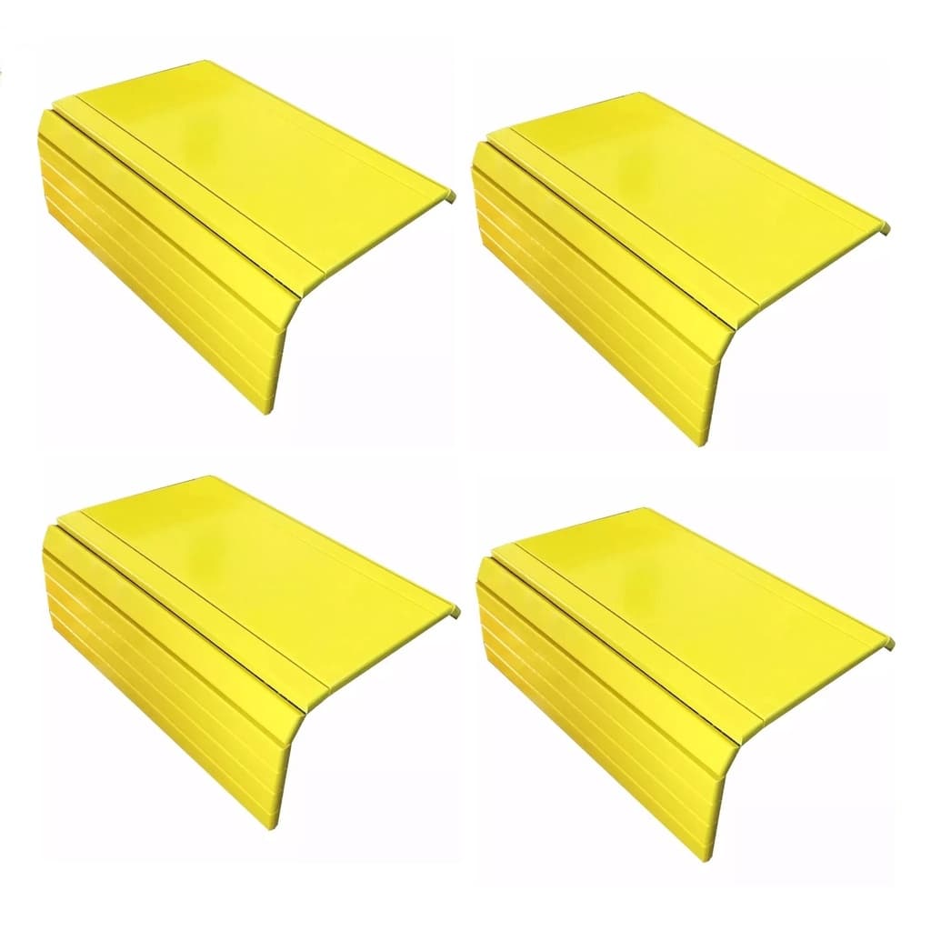 Kit 04un Esteiras Bandeja Reta Flexivel P/ Braço Sofá Amarela