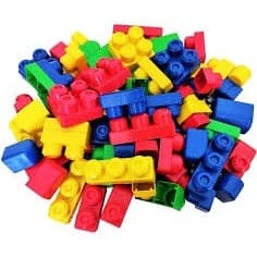Bloco de Montar Carrinho 70 peças Brinquedo Educativo