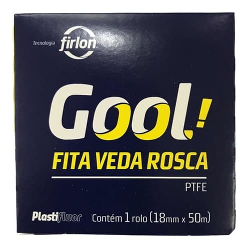 Fita Veda Rosca Teflon Firlon Ptfe 50 Metros X 18mm C/ 10und
