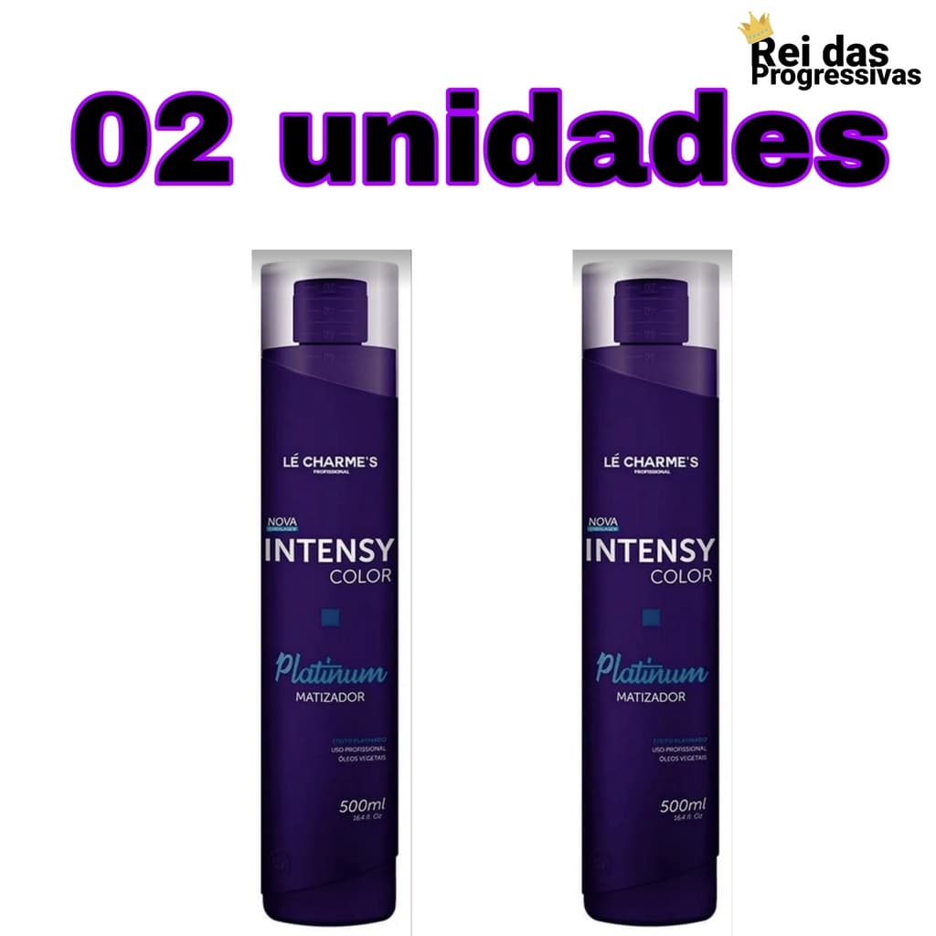 02 Matizador Intensy Color Platinum 500ml Lé Charmes