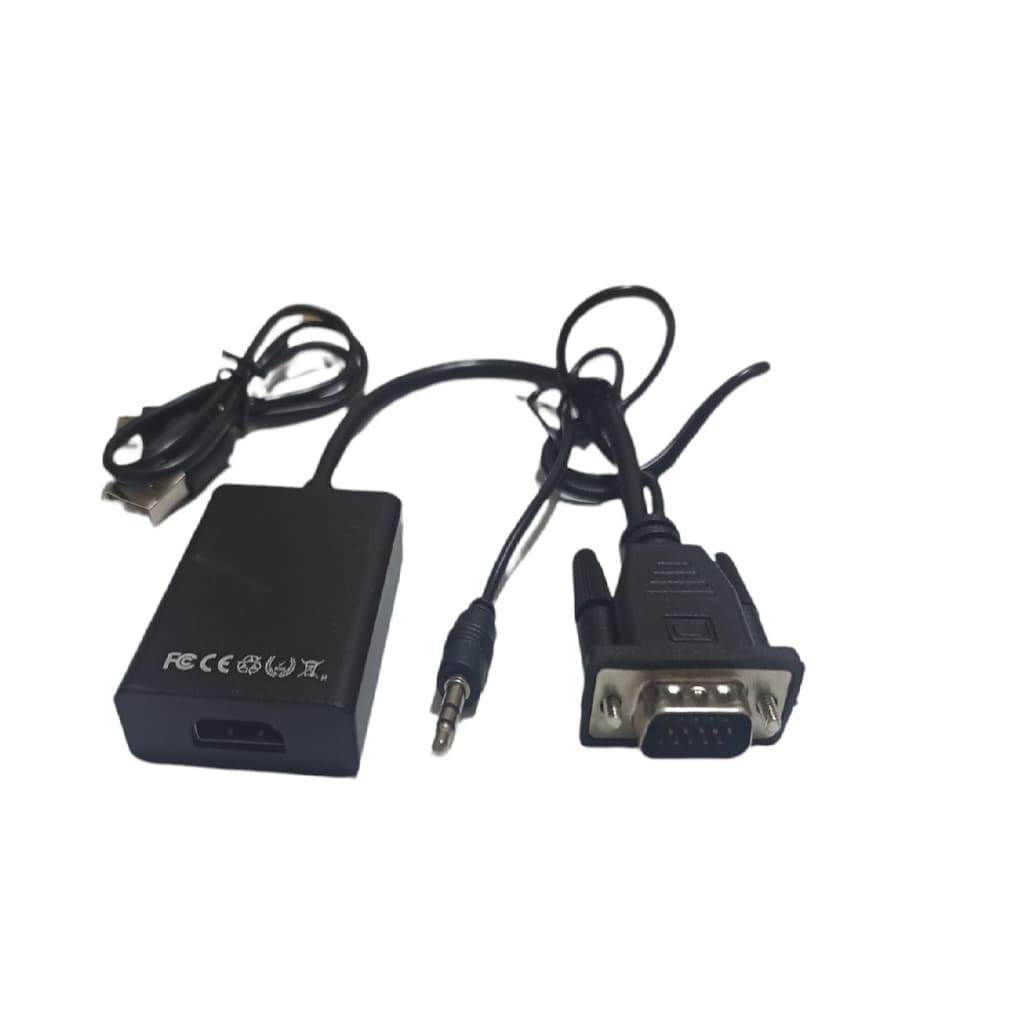 Adaptador Cabo Conversor Vga Macho Para Hdmi Fêmea 1080p
