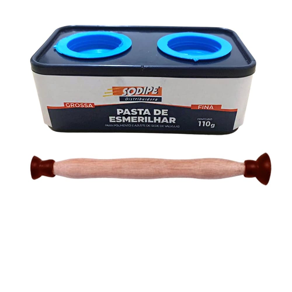Pasta Esmerilhar Valvulas / Cabo Esmerilhar (Chupeta) / Grossa e Fina 110g