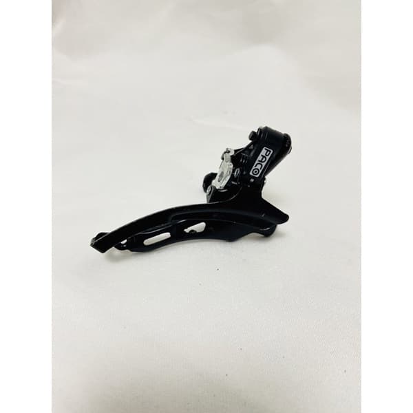Câmbio Dianteiro Importado Reduzido 6v e 7v Puxa Por cima preto P/ Bike Mtb sem parafusos de fixação seminovo