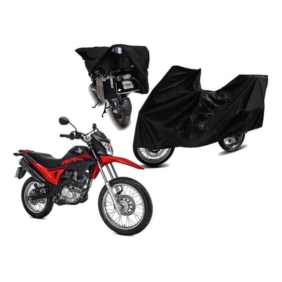 Capa Para Cobrir Moto Anti-chama Fazer 250/150 Com Bau/bauleto Material Courino