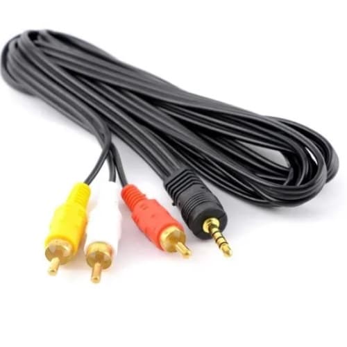 Cabo Auxiliar P2 Macho X 3 Rca Macho Audio P/ Som / Tv / Home Theater Audio Video