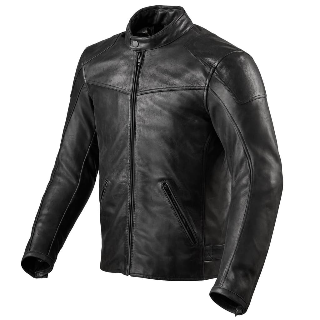 Jaqueta masculina de couro legítimo para motociclista proteção