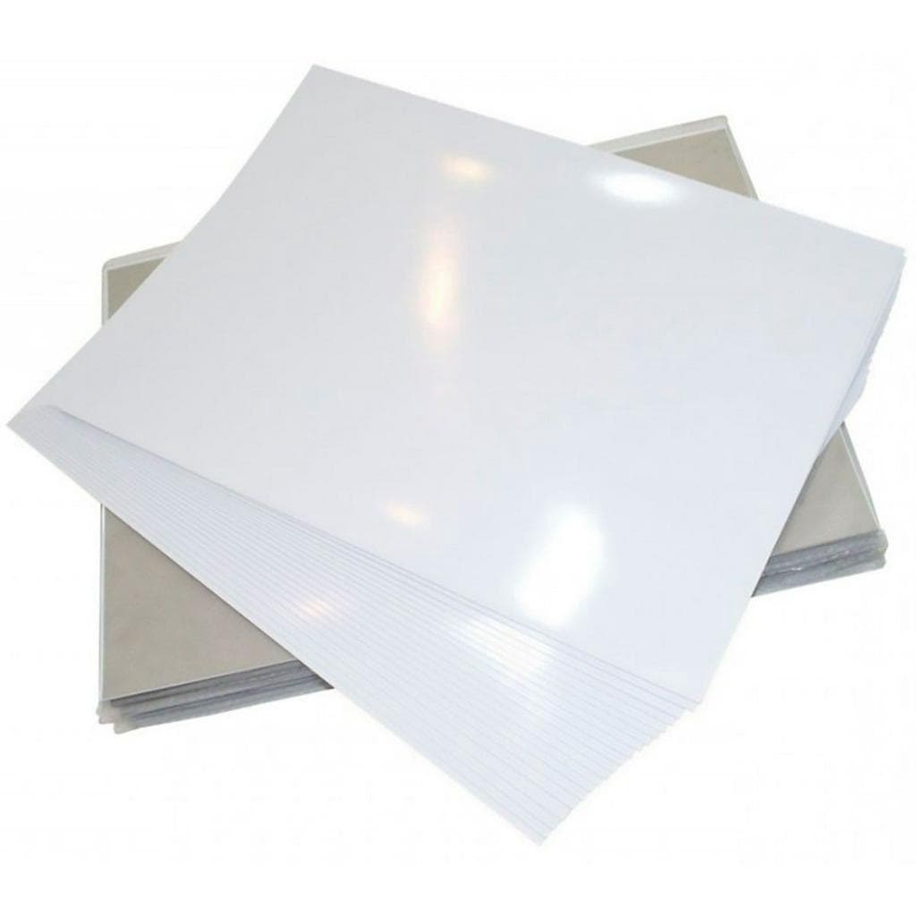 Papel Fotográfico Adesivo Glossy A4 130g Branco Brilhante 20 folhas