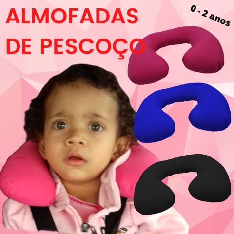 Apoio de Pescoço para Bebês de 0 ate 2 anos Pink