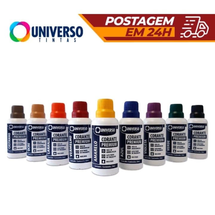 Corante Liquido Pigmento Para Tintas À Base de Água Universo