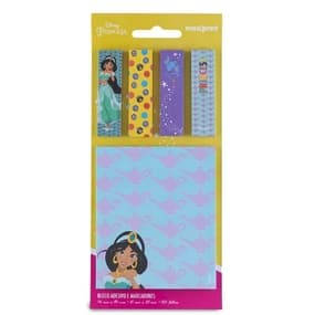Bloco Adesivo e Marcadores Disney Jasmine 150 Folhas