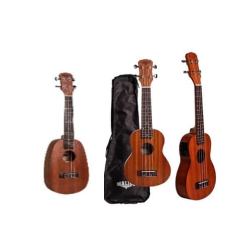 Ukulele Malibu + Capa Corda de Aquila 21S, 21SE, 23SE, 23S, 23SP, 23 SPE, 26S, 26SE