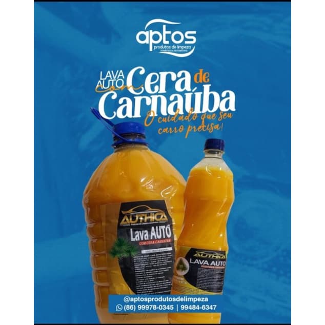 Shampoo Com Cera de Carnauba.
