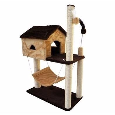 Arranhador Para Gato Casa Com Rede