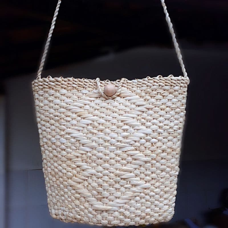Bolsa Praia Palha de Milho De Ombro Feminina Moda verão - Bolsa Praia Palha Tendências Verão 2022