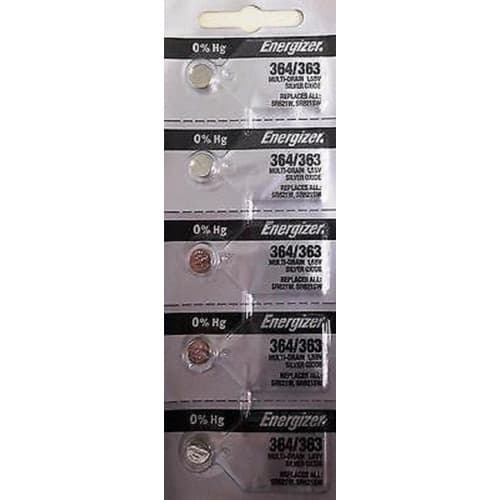 Bateria Para Relogios 364 Ernegizer Kit C/ 5 Unds