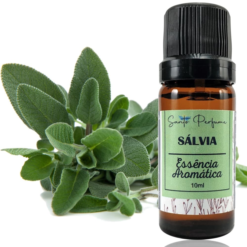 Essência Aromática de Sálvia 10ml da Santo Perfume