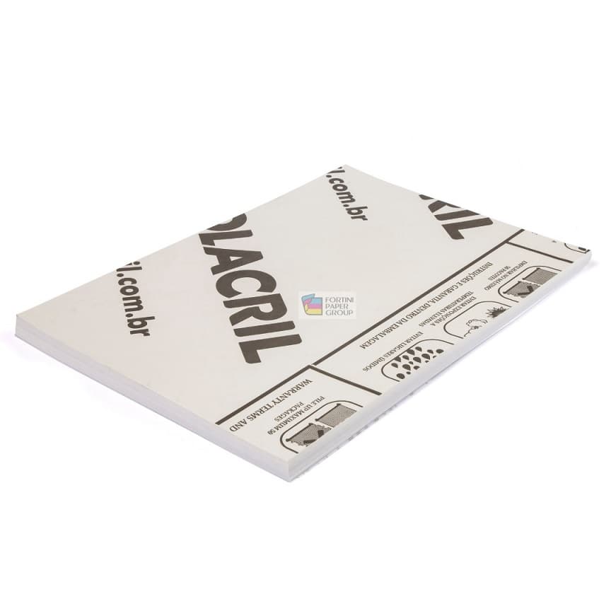 Papel Offset Sulfite Adesivo formato A4 - 50 Folhas - para jato de tinta e Laser